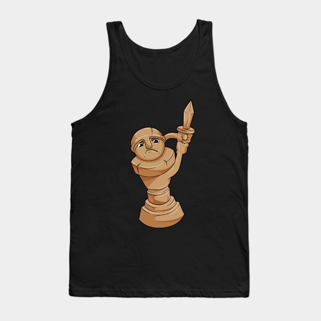 Cool pawn as a chess piece Tank Top by Markus Schnabel